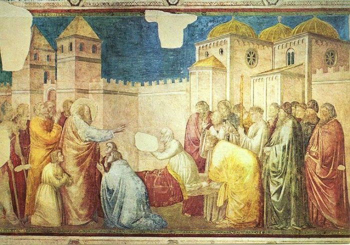 Giotto   Life of St John the Evangelist   [02]   Raising of Drusiana.   