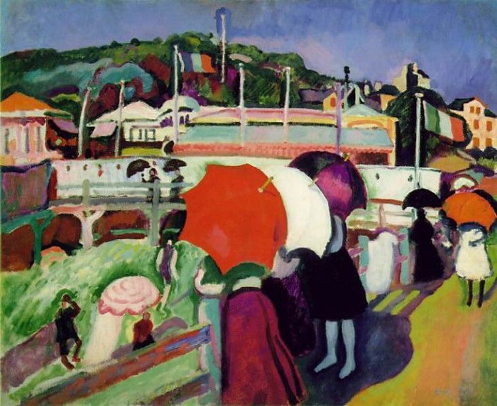 Dufy Les trois ombrelles (The Three Umbrellas) 1906, Museum . , 