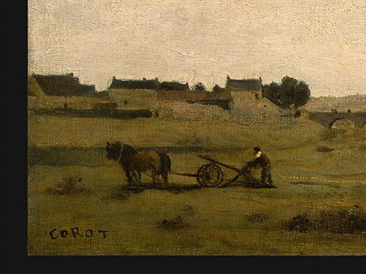 Corot View near Epernon, 1850-1860, Detalj 1, NG Washington. , --