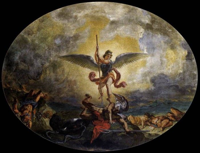 DELACROIX Eugene St Michael defeats the Devil. , 