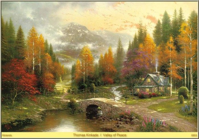 Thomas Kinkade - Valley Of Peace (Abraxsis).  