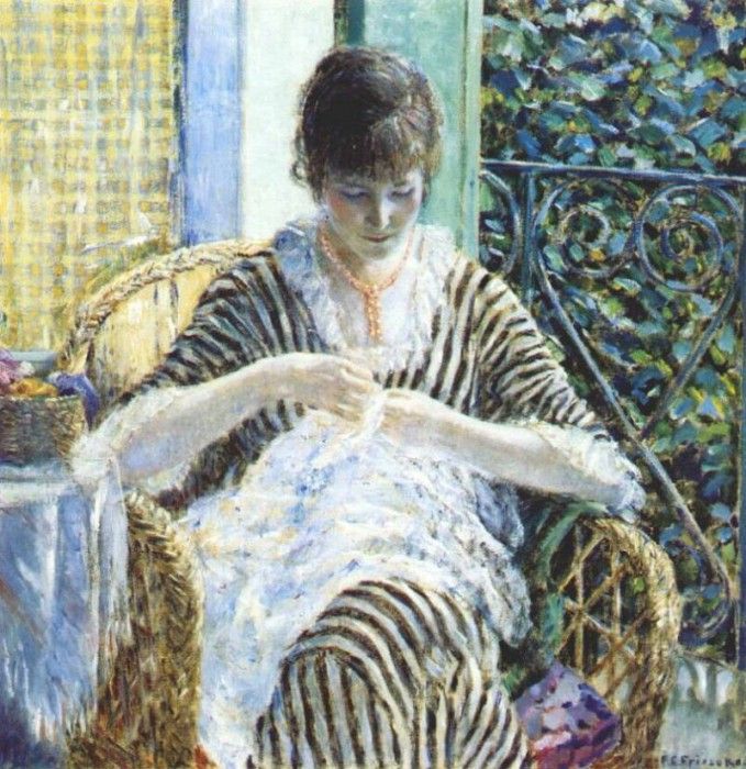 frieseke on the balcony c1912-15. Frieseke,  