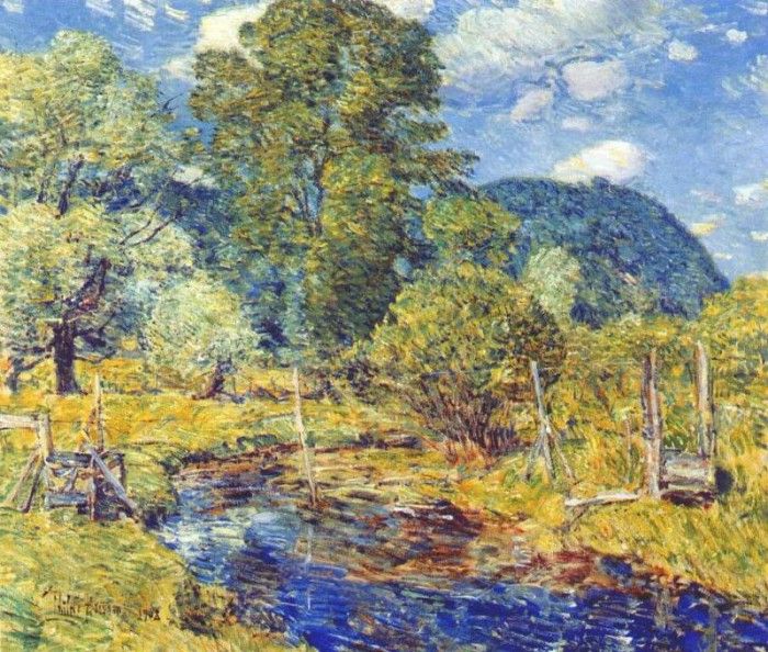 hassam bedford hills 1908. , 