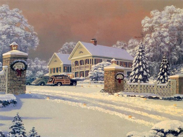 kb Phillips William-Winter Visitors at Kringle Hill Inn. Филлипс, Уильям
