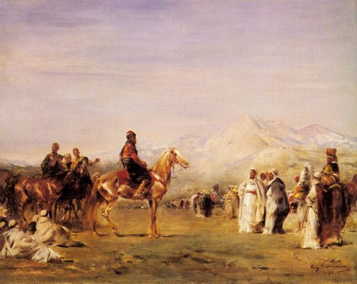 Fromentin Eugene Arab Encampment In The Atlas Mountains. Fromentin, 