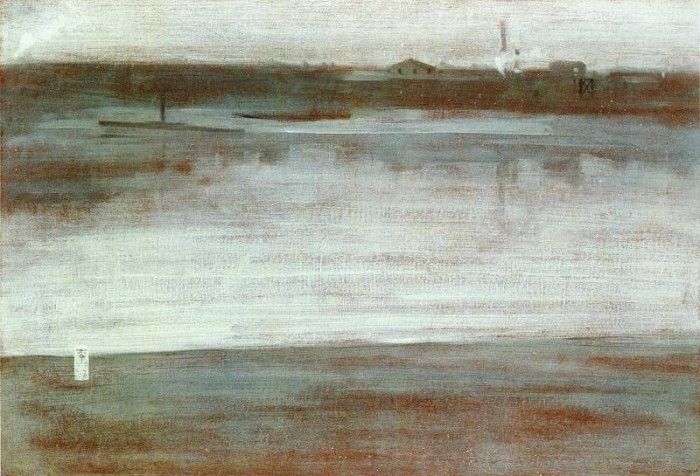 Whistler Symphony in Grey Early Morning Thames. ,   