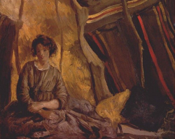 john ida in the tent 1905.  