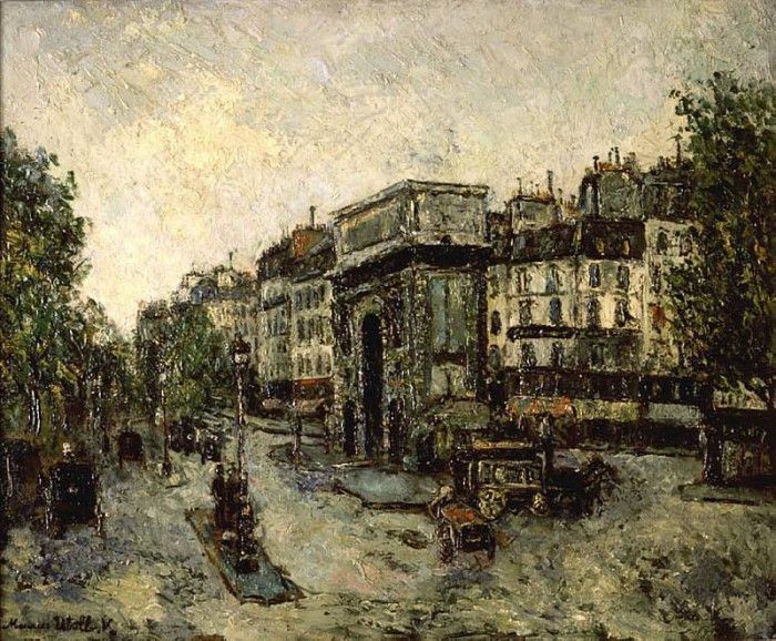 Porte Saint Martin in Paris 1908. , 