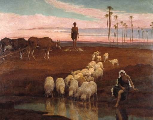 The Ploughman and the Shepherdess Time of the Evening Prayer  1897. , 