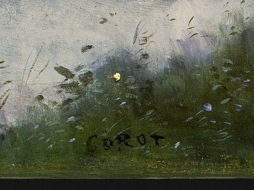 Corot Ville dAvray, c. 1867-1870, Detalj 5, NG Washington. , --