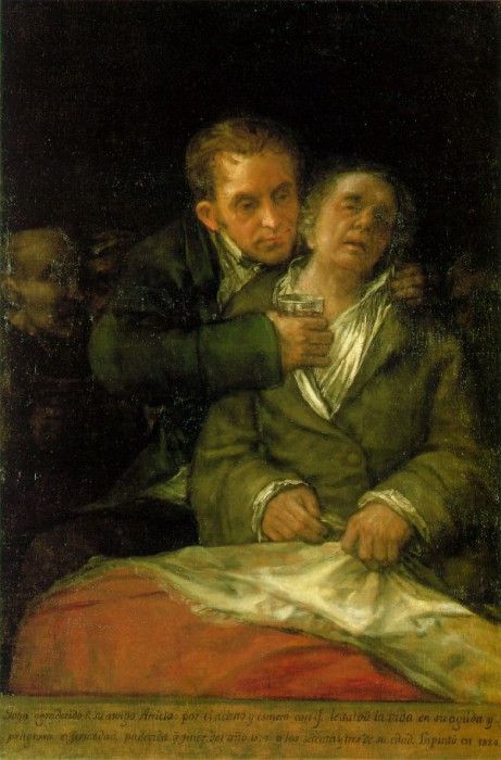 1820 Self-Portrait with Doctor Arrieta 2.   ,  