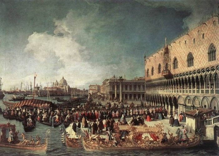 CANALETTO Reception Of The Ambassador In The Doges Palace. 