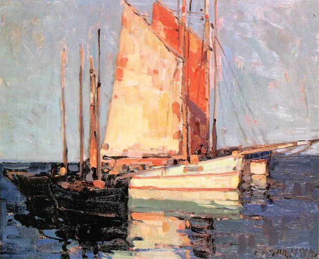 Payne, Edgar - Boats at Anchor (end. , 