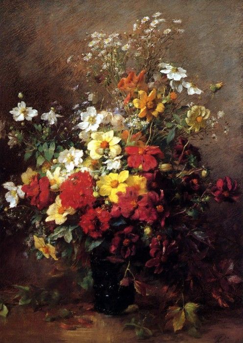 Rivoire Francois Still life with flowers Sun . Rivoire 