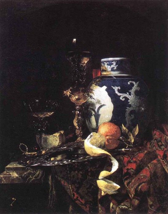 KALF Willem Still Life With A Late Ming Ginger Jar. , 