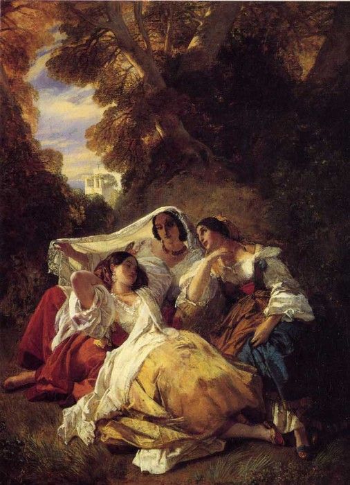 Winterhalter Franz Xavier La Siesta. ,  