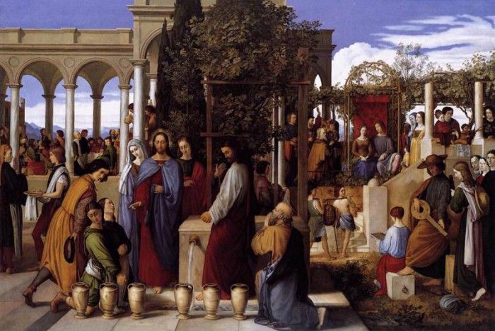 SCHNORR VON CAROLSFELD Julius The Wedding Feast At Cana.   Carolsfeld, 