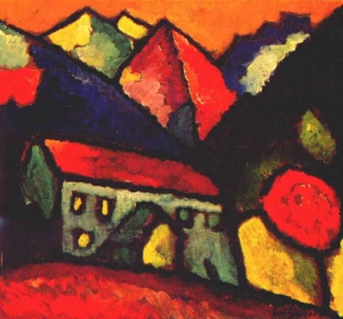 jawlensky house in the mountains c1912. , 