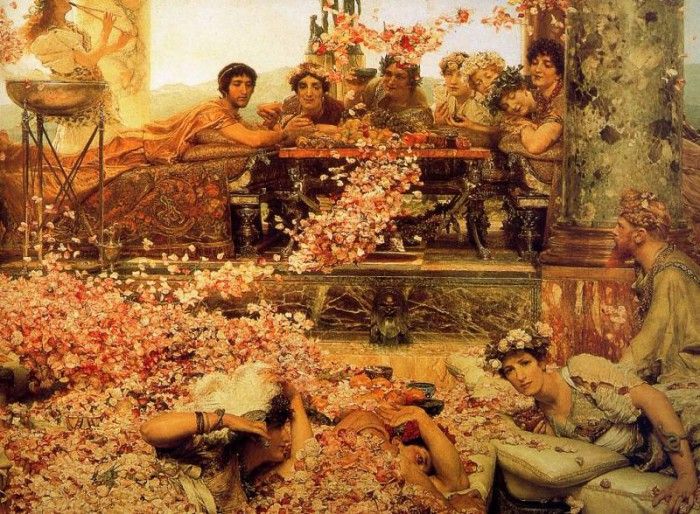 Lawrence Alma-Tadema - Les Roses dElagabal (detail), De. - 