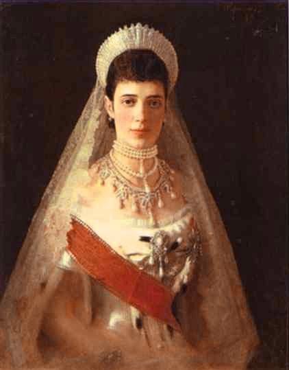 1882 Portrait of the Empress Maria Feodorovna. ,  