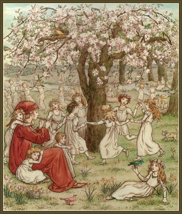cr KateGreenaway-01-ThePiedPiperOfHamelin. , 