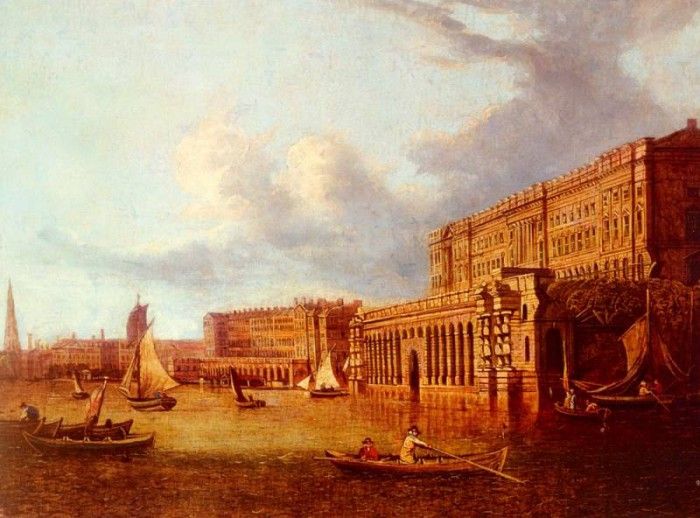 Paul John Somerset House And The Adelphi From The River Thames. , 