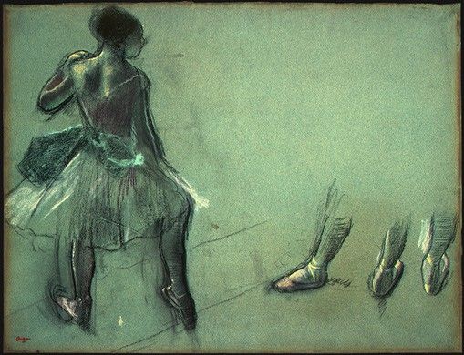 Degas Dancer Seen from Behind and 3 Studies of Feet c1878  N. , --