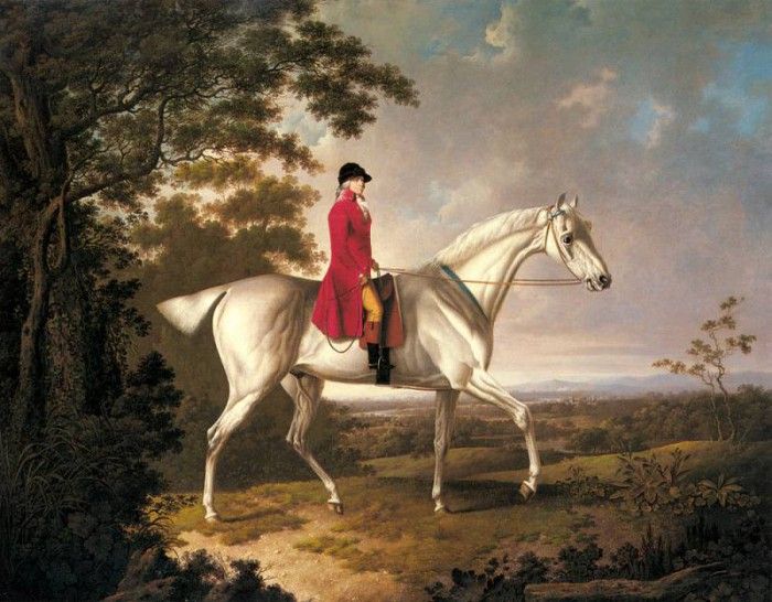 Towne Charles A Huntsman On A Grey Hunter In An Extensive Landscape. , 