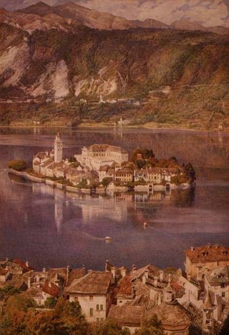 Isola San Giulio Lake Orta. ,  