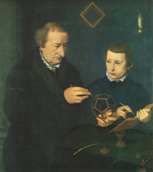 NEUFCHATEL Nicolas Portrait Of Johannes Neudorfer And His Son.  