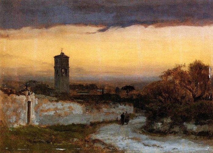 Inness George Monastery at Albano. , 