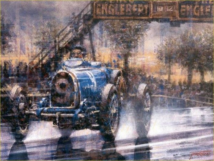 Cmaferr 007 1930 czech gp herman zu leiningen in bugatti. ,  