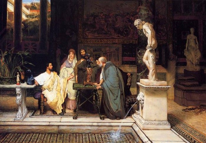 Alma Tadema A Roman Art Lover2. - 