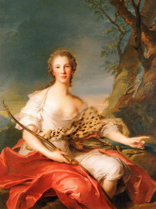 Nattier, Jean-Marc - Madame Bouret as Diana (end. , -