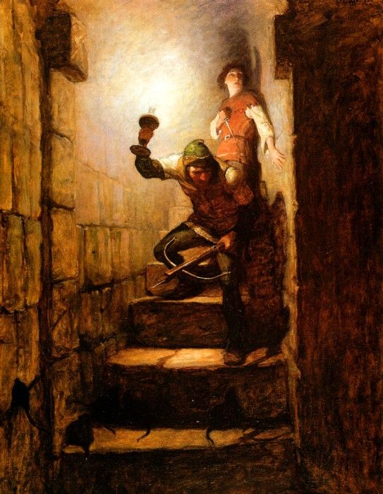 N.C.Wyeth We Must Be in The Dungeons, Dick Remarked, 1916 sqs. ,  