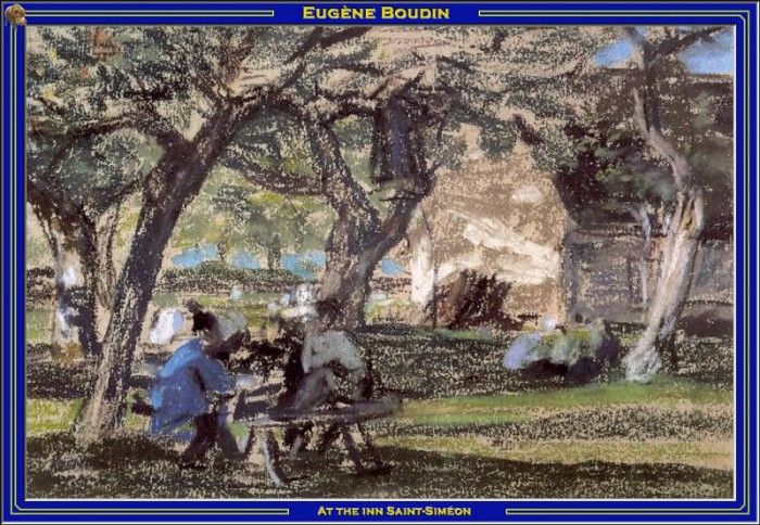 PO Vp S2 46 Boudin-At the inn Saint-Simeon. , 