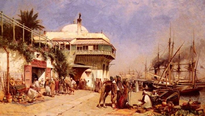 Thompson Alfred Wordsworth The Port Of Algiers. , 