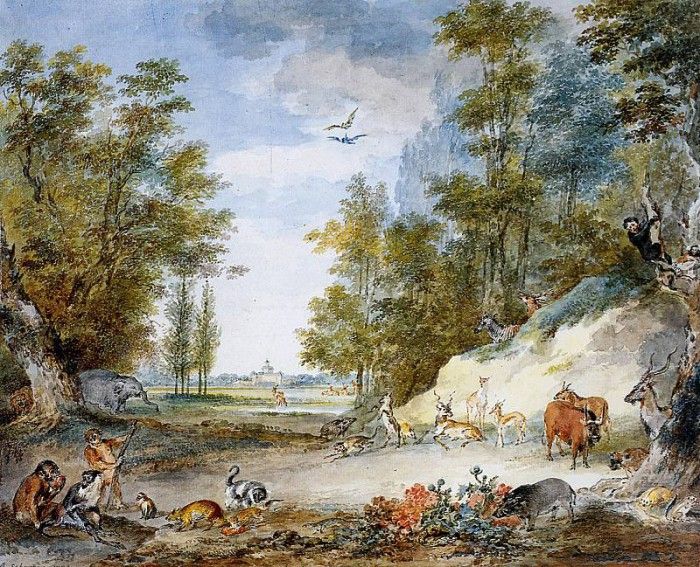 Schouman Aert Animals at Kleine Loo Sun. Schouman, 