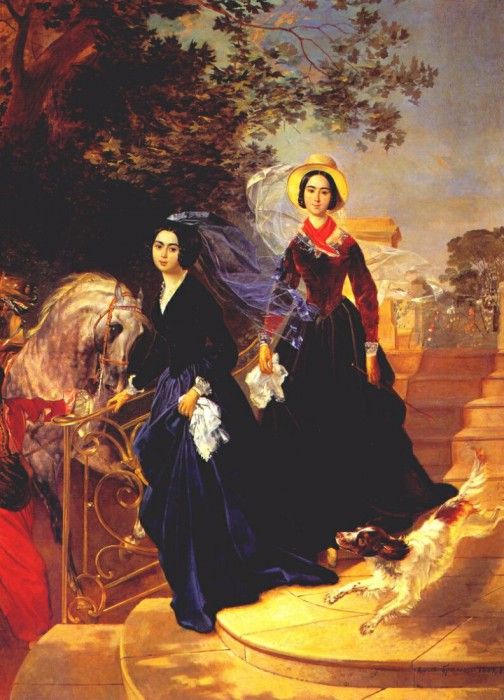 briullov the shishmariov sisters 1839.    (1799-1852)