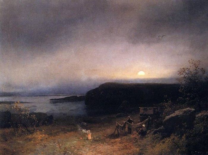 Herzog Herman Campfire in Moonlight. , 