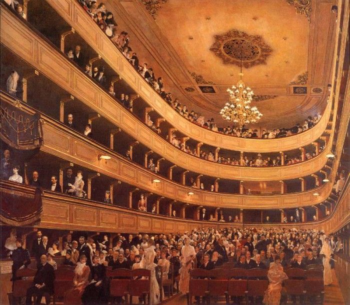 1888 Auditorium in the Old Burgtheater, Vienna. �����, ������