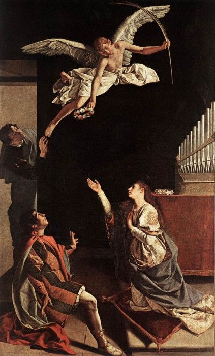 GENTILESCHI Orazio Sts Cecilia Valerianus And Tiburtius. , 