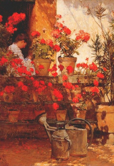 hassam geraniums 1888. , 