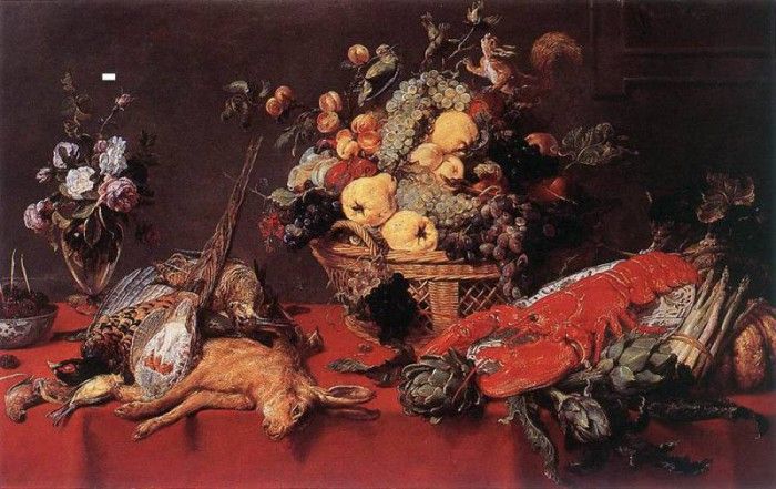 SNYDERS Frans Still Life With A Basket Of Fruit. , 