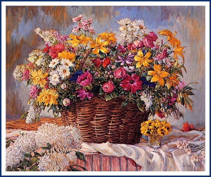 bs-flo- Della Roberts- Late Spring Basket. , 