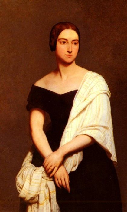 Scheffer Ary Portrait De Mme Frederick Kent.  