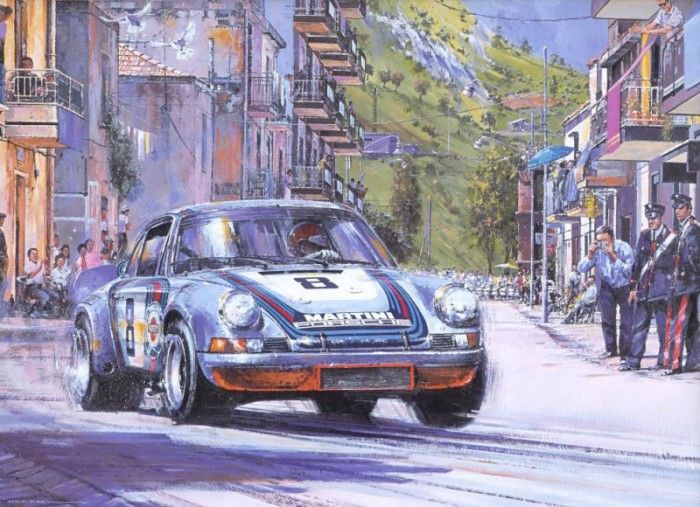 Cma 061 1973 targa florio martini porsche carrera rsr.  