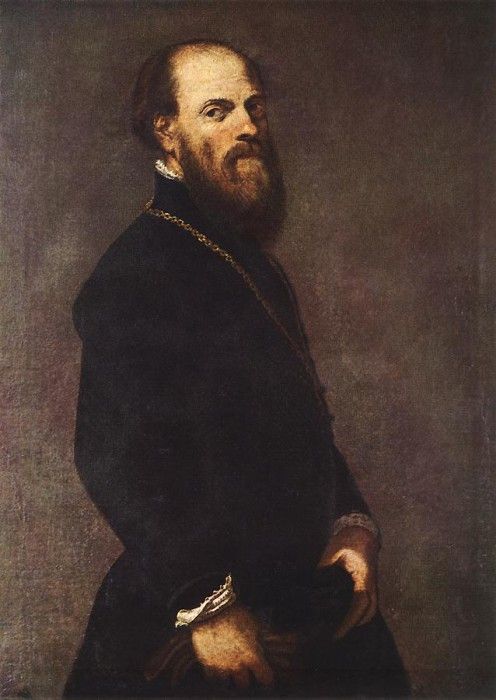 Tintoretto Man with a Golden Lace. , 