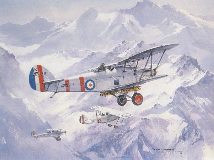 c mtd hawker harts crossing the himalayas. , 