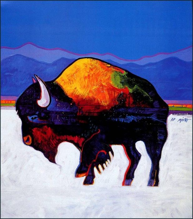 bs-aaw-JohnNieto-BuffaloInTheSnow. ,  Santana